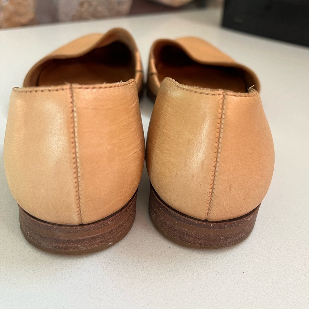 Madewell The Marisa d'Orsay Camel Tan Casual Leather Flats Size 9.5 - Picture 6 of 9